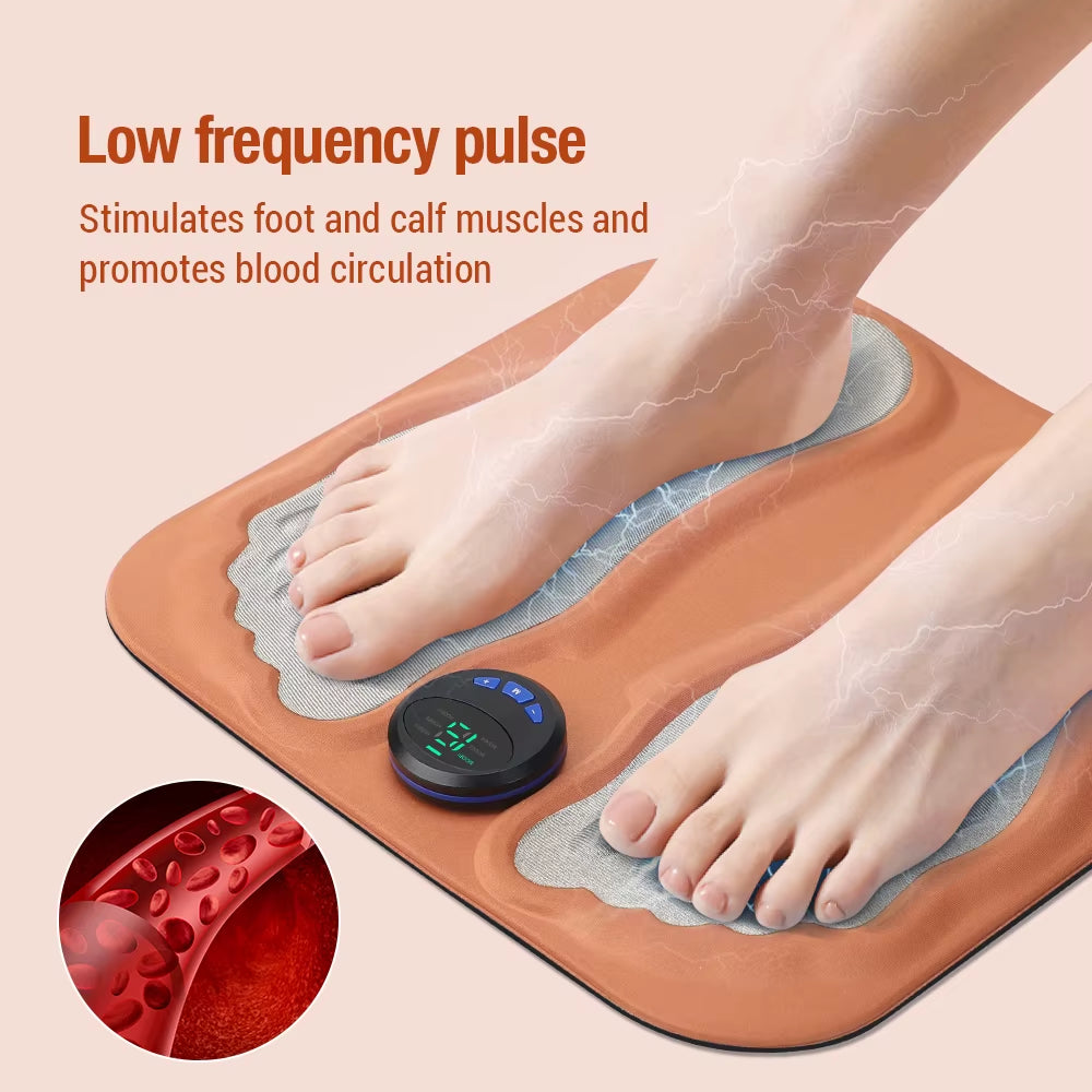 3D Smart Foot Massage Pad Feet Massager 6 Modes 15 LevelsImprove Blood Circulation Relax Muscles Slim Legs USB Charging