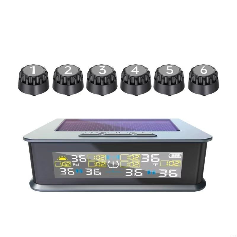 2025 New Tall Accuracy TPMS Trailer Tire Pressure Alarm Structure with Temperature Detection