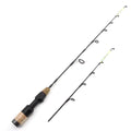 60cm 2 Tips Rod Reel Combos Winter Ice Fishing Rod Fishing Reel Set Pole Tackle Carbon Pole Ice Fishing Rod New