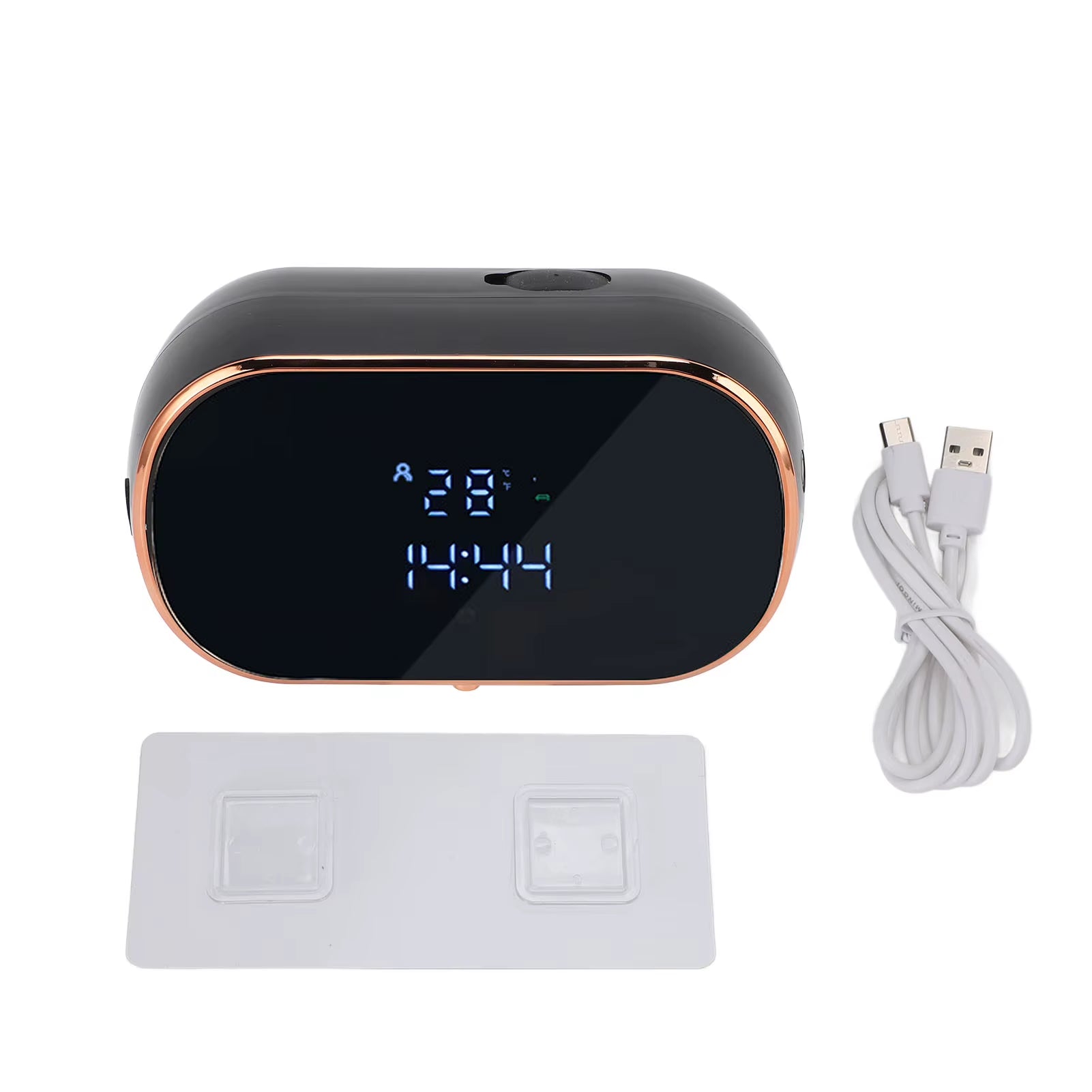 Automatic Foaming Soap Dispenser 350ml Wall Mounted USB Rechargeable Touchless Hand Soap Dispenser with Adhesive for Bathroo