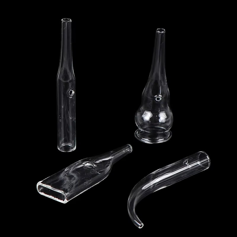 4Pcs/Set Blackhead Removal Glass Pipes Face Pore Cleanser Vacuum Extractor Tube
