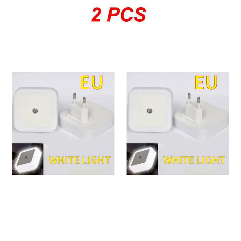 Wireless LED Night Light Sensor Lighting Mini EU US UK Plug Night light Lamp for Home Room Bedroom Stairway Decoration Lights