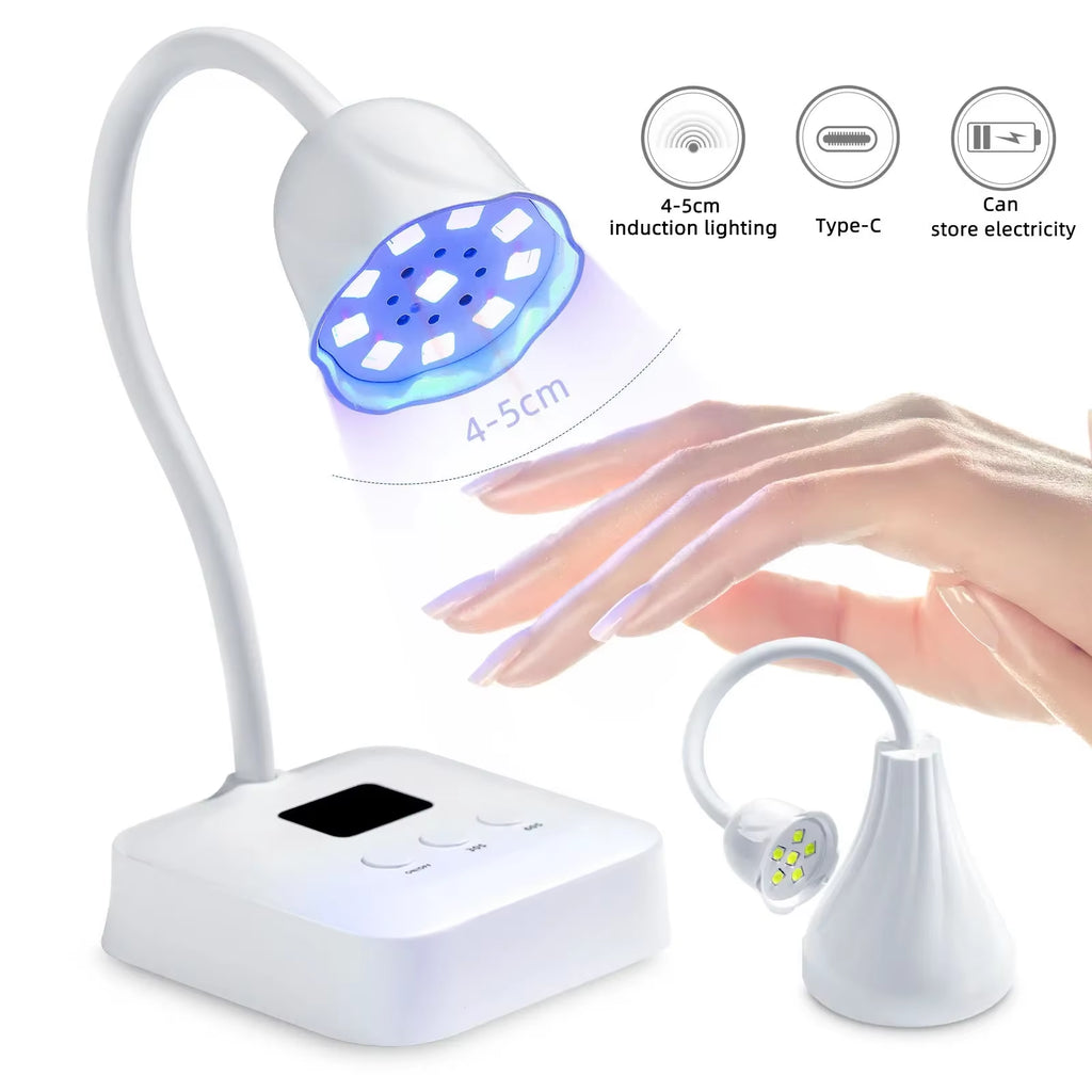 Portable UV Gel led nail lamp LED Nail art Lotus Light Quick-drying Timed USB No Blackening Hands Polish Uv Gel Curing lights