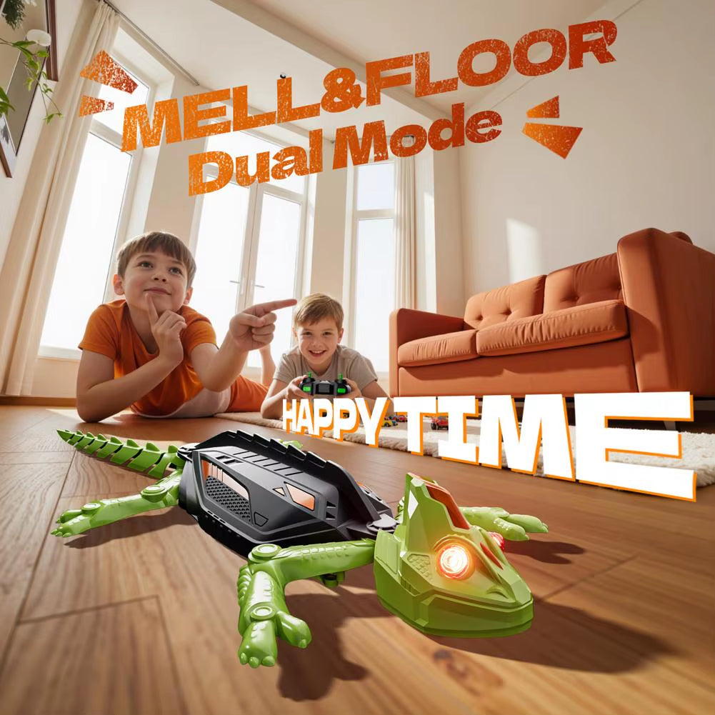 Magic Climber! RC Wall Climbing Lizard Robot Toy, Remote Control Gecko that Climbs Glass & Smooth Walls, Realistic Biomimetic