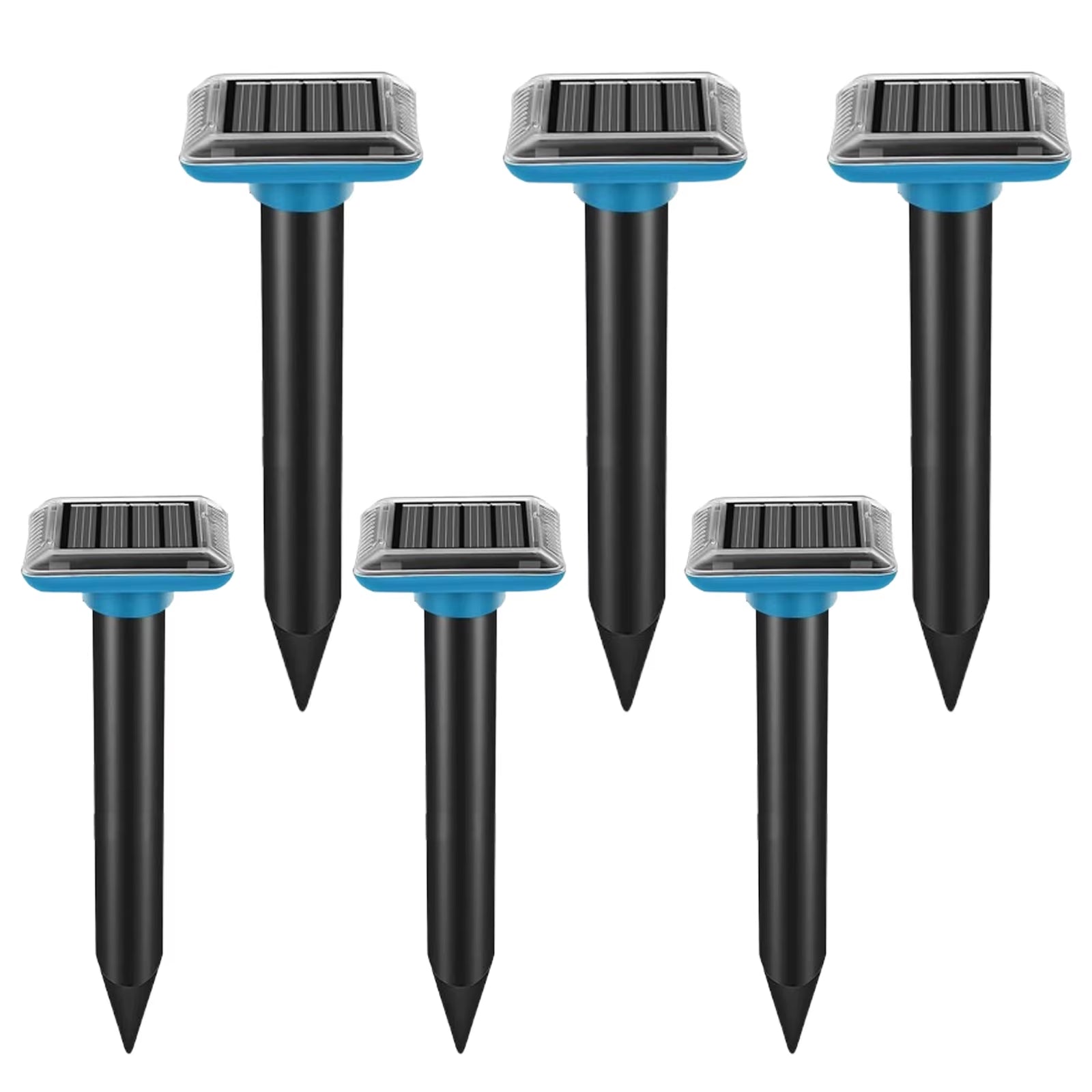 Ground animal repellent, solar-powered, vibrating and beeping repellent, suitable for garden and orchard