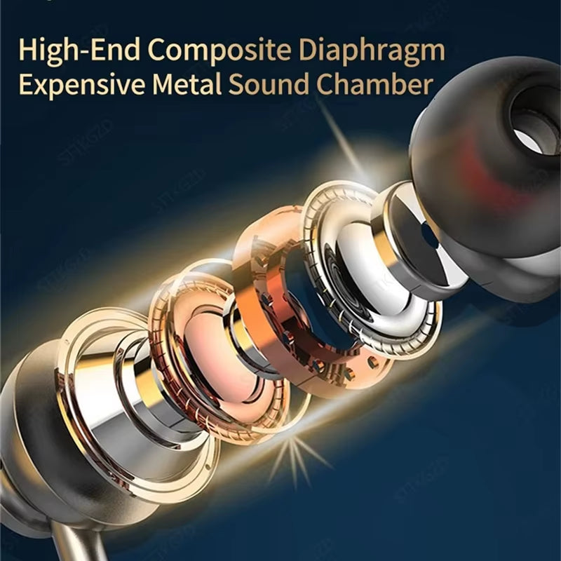 Wireless Headphones Neckband Bluetooth Earphone With Microphone  Long Battery Auriculares High Quality Headset Sport For TF Card