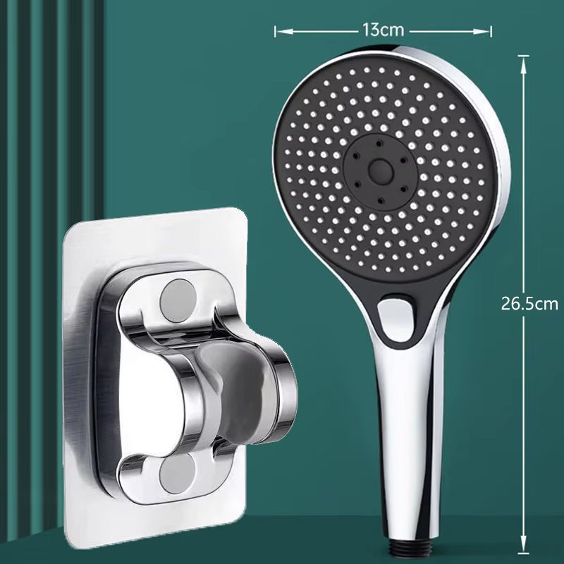Three-speed High-pressure Shower Head With Large Panel Super Powerful Universal Bathroom Shower Head Combination Set