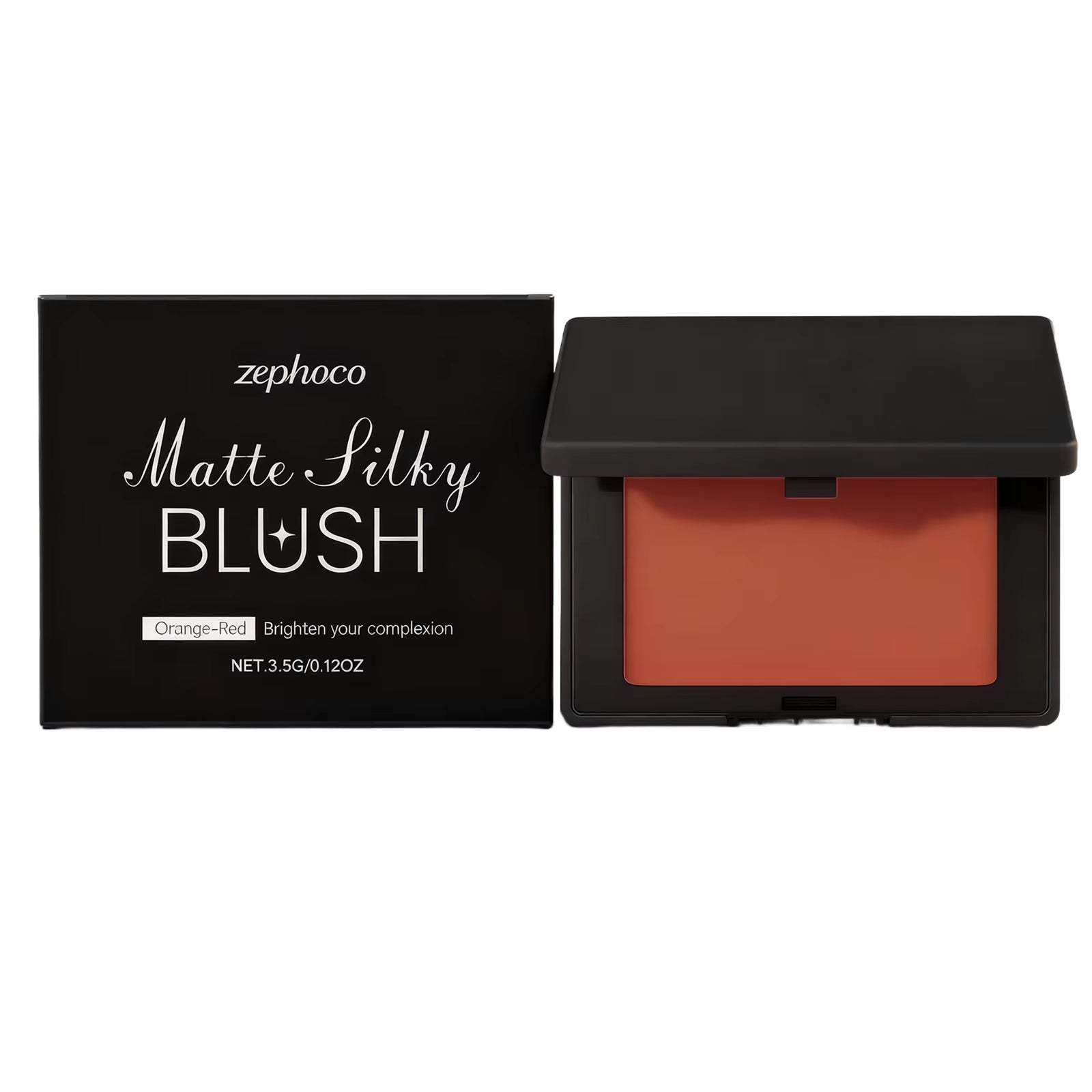 zephoco Matte Blush Powder Long Lasting Waterproof Cheek Makeup Natural Flush Color Easy To Blend No Fly Away Daily Wear 4Colors