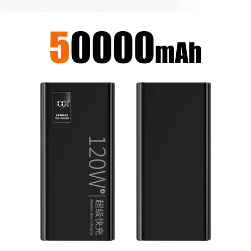 120W Super Fast Power Bank 20000mAh Charging Large Capacity Battery Charging Portable Powerbank For Samsung Huawei