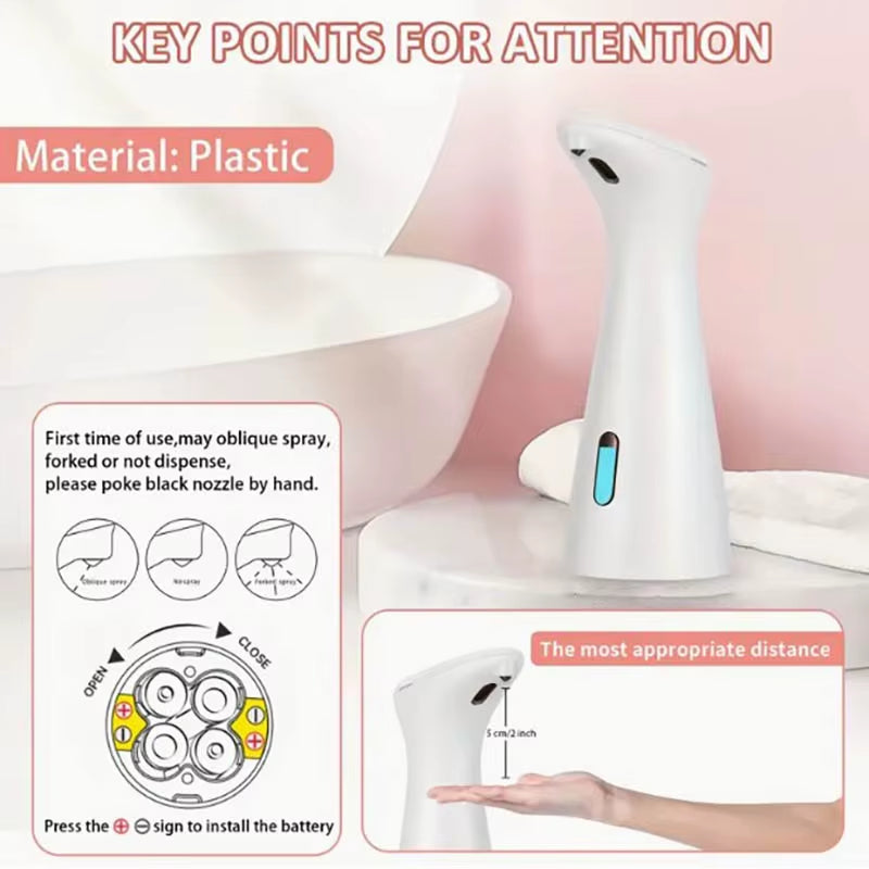 Automatic Sensor Hand Sanitizer Machine Dish Soap Machine Body Wash Shampoo Smart Distance Sensing Kitchen Home Dispenser Toilet