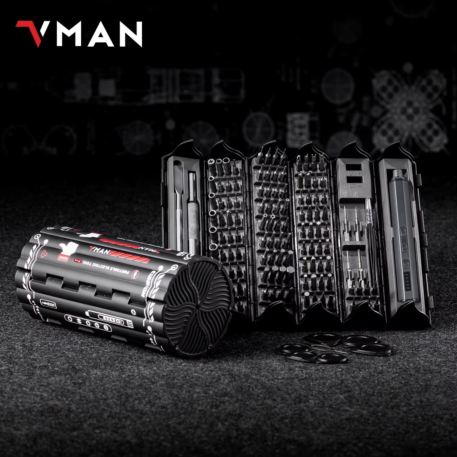 138 In 1 Electric Screwdriver Set Pro Cordless Multifunctional iPhone & Glasses Repair Tool Magnetic Bit Household Kit