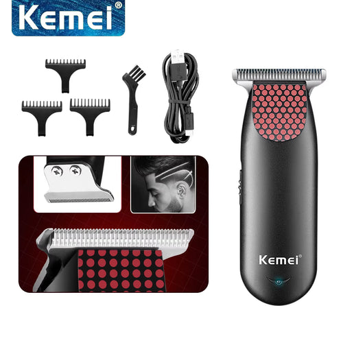 '-889 Professional Cordless Hair Clipper Compact Mini Electric Beard Hair Trimmer Small Portable Grooming Kit For Men