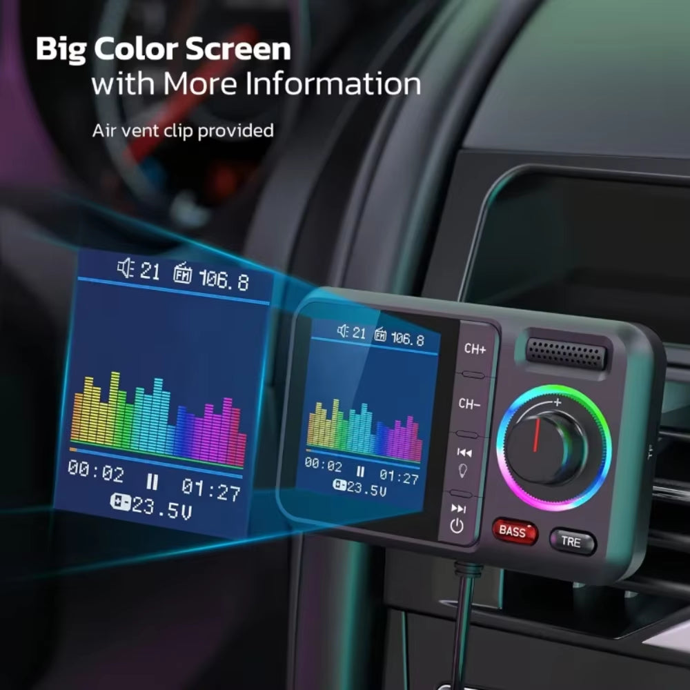 Nulaxy Bluetooth FM Transmitter for Car