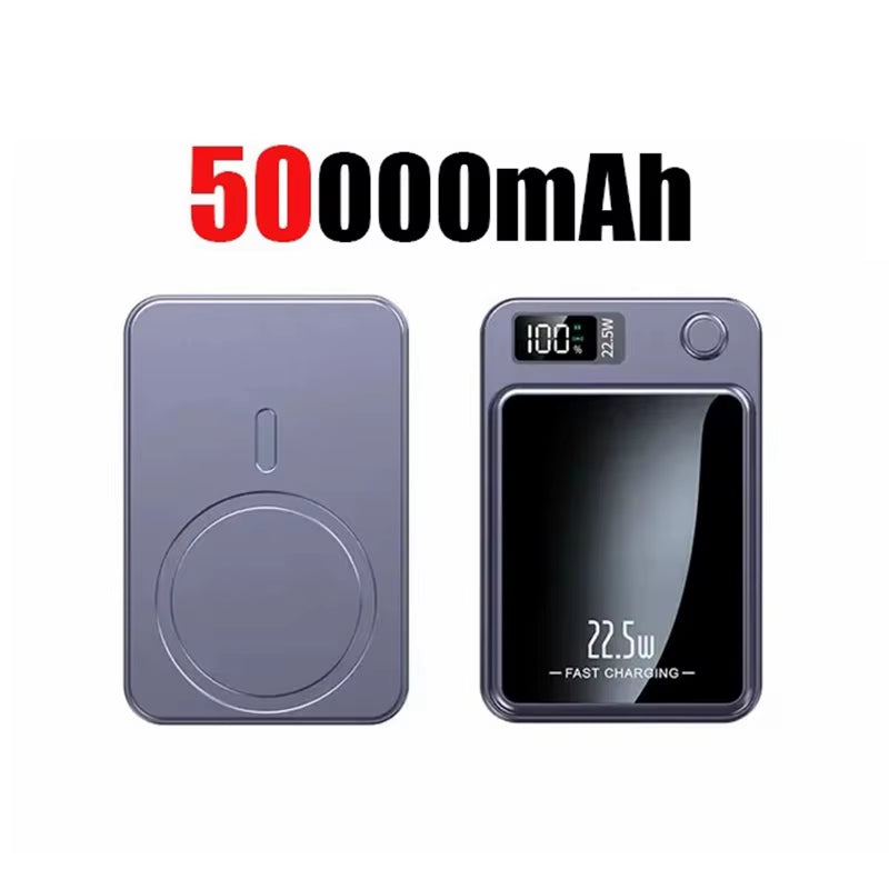 200000mAh Wireless Magnetic Power Bank 22.5W Fast Charging Portable External Battery PowerBank for iPhone Sumsang