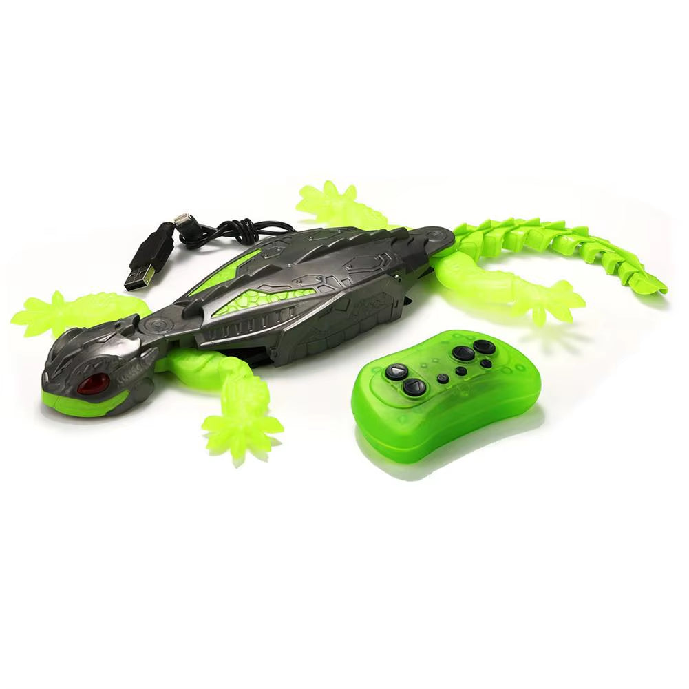 Magic Climber! RC Wall Climbing Lizard Robot Toy, Remote Control Gecko that Climbs Glass & Smooth Walls, Realistic Biomimetic