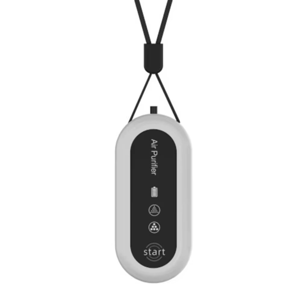 Mini Hanging Air Purifier Wearable Necklace USB Rechargeable Air Freshener Heating Cooling Negative Ions Purify Air Machine