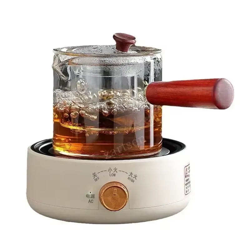 Electric ceramic stove Household tea maker Special glass teapot for small electric stove Tea surrounding stove Mini kettle 220V