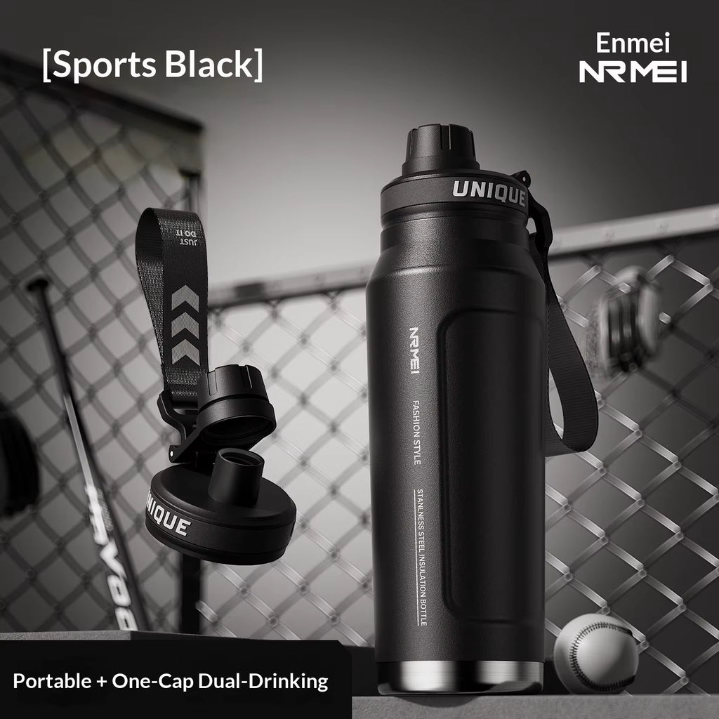 Large-capacity Insulated Cup Men's Special Outdoor Sports Water Cup for Students To Go To School Cycling Water Bottle New Model