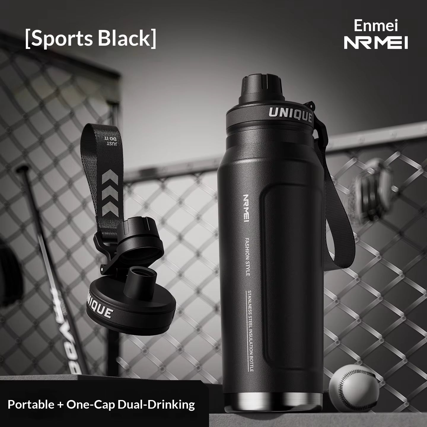 Large-capacity Insulated Cup Men's Special Outdoor Sports Water Cup for Students To Go To School Cycling Water Bottle New Model