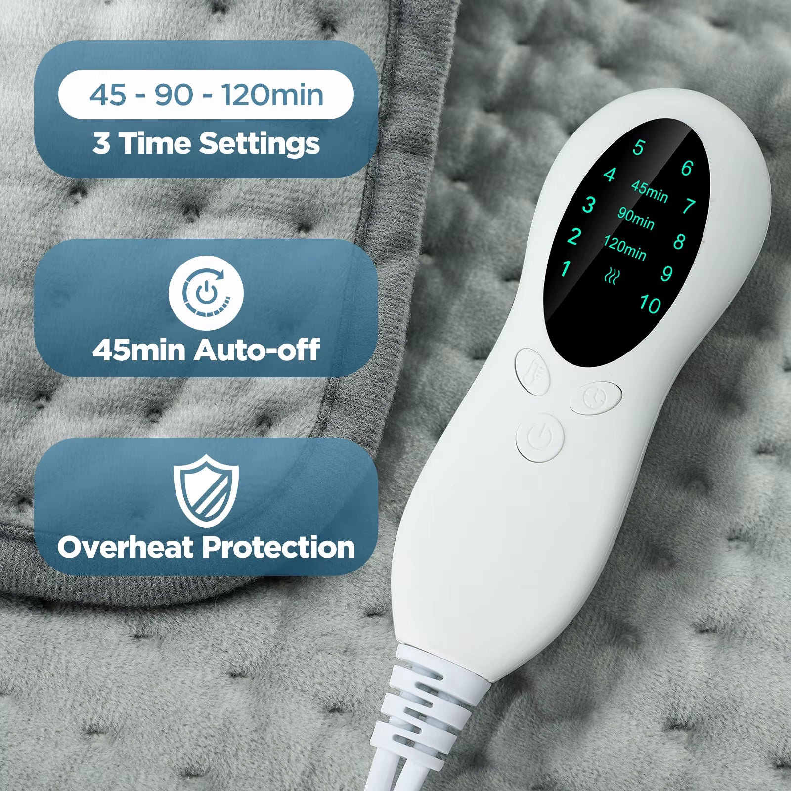 Electric Heating Pad Blanket Office Home For Shoulder Neck Back Spine Leg Winter Warm Camping Sheet 110V 220V Washable 50*100cm