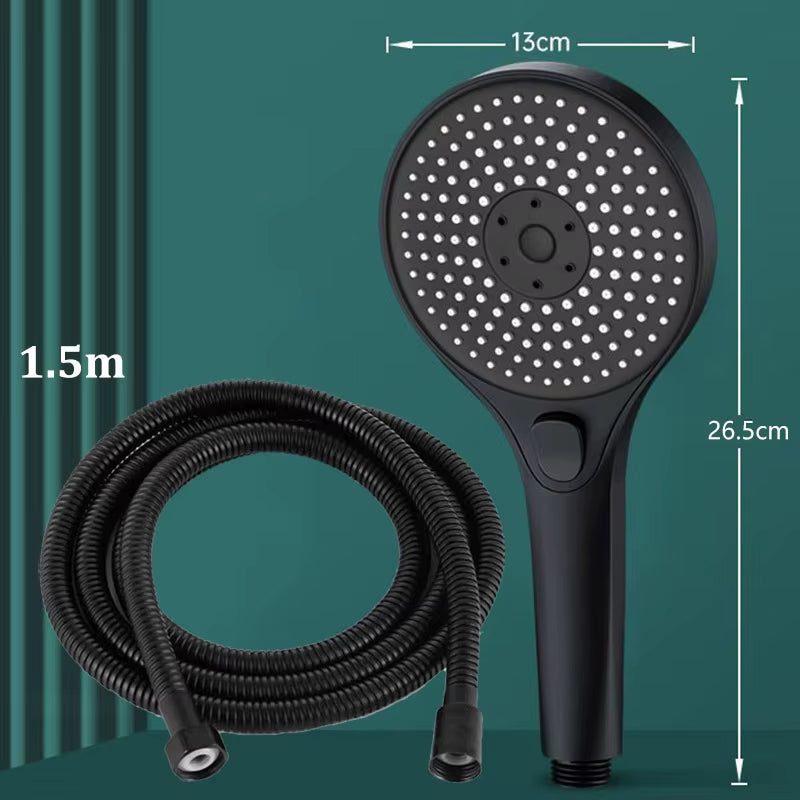 Three-speed High-pressure Shower Head With Large Panel Super Powerful Universal Bathroom Shower Head Combination Set