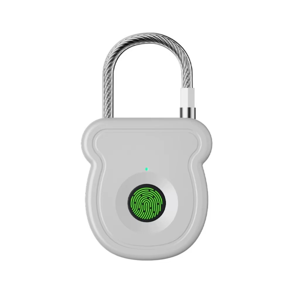 Smart Waterproof Smart Padlock 0.5sec Unlock ABS Material Fingerprint Lock Portable Anti-theft Keyless Lock Gym Locker