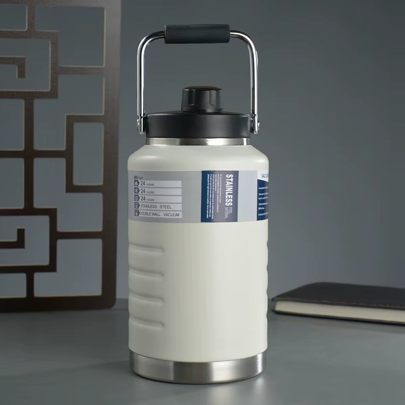 1500ML 2000ML Stainless Steel Vacuum Insulated Coffee Travel Mug Thermal Water Bottle,for Outdoor Office Cup