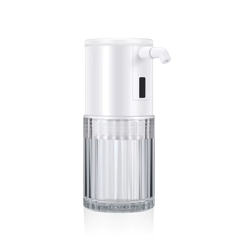 350ML Automatic Soap Dispenser Glass Touchless Rechargeable Soap Dispenser Vertical Hand Sanitizer Bubble Machine For Countertop