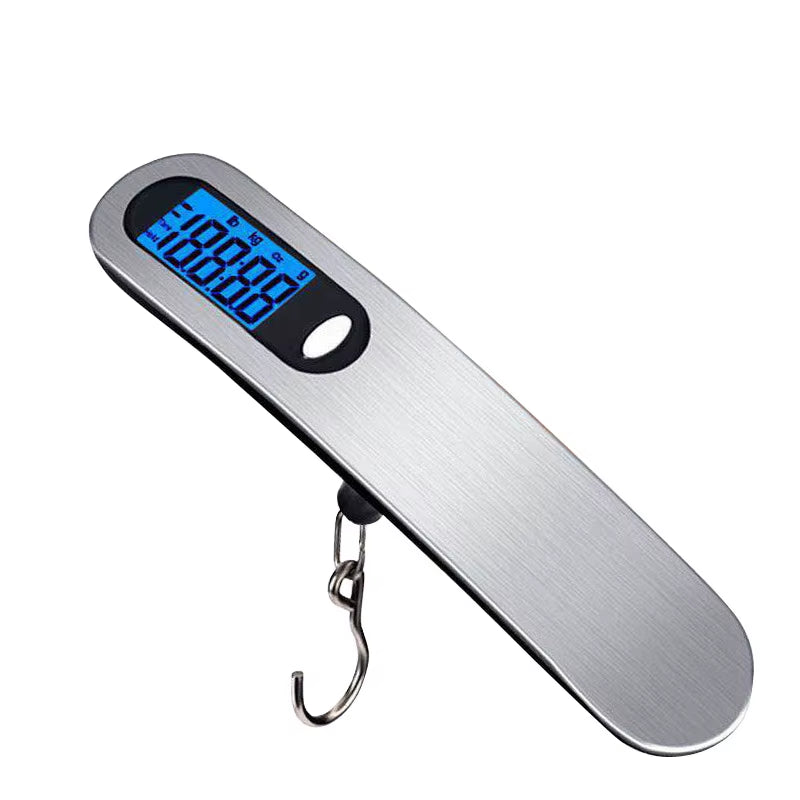 Small Portable Scale Digital LCD Display 110lb/50kg Electronic Luggage Hanging Suitcase Travel Weighs Baggage Fishing Scale