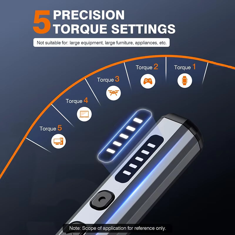 New Electric Screwdriver Set Precision Power Tool Kit  Rechargeable With LED Light 30 Bits For PC Mobile Phone Repair Tools DIY