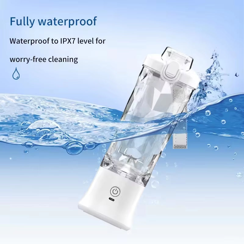 New 4000mAh Portable Juicer Cup 600ML 10-Leaf Blade Powerful Motor Mini Blender for Shakes Smoothis Blender Mixer Cup Outdoor