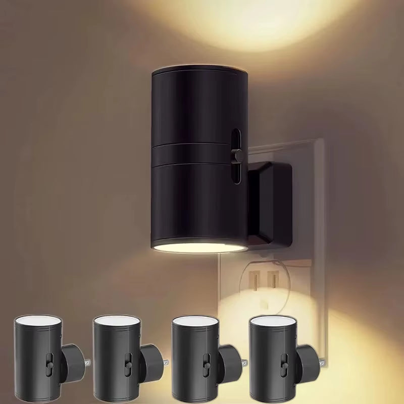 Night Lights Plug Into Wall Dimmable LED Night Lamp Automatic Bedside Lamp with Auto Light Sensor for Bathroom Hallway Decor