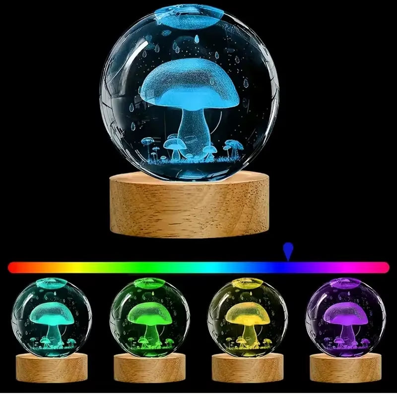 Wood Desktop Decorative Lights Base Night Light Wooden LED USB RGB Display Lamp Display Stand Lamps Holder Art Ornament