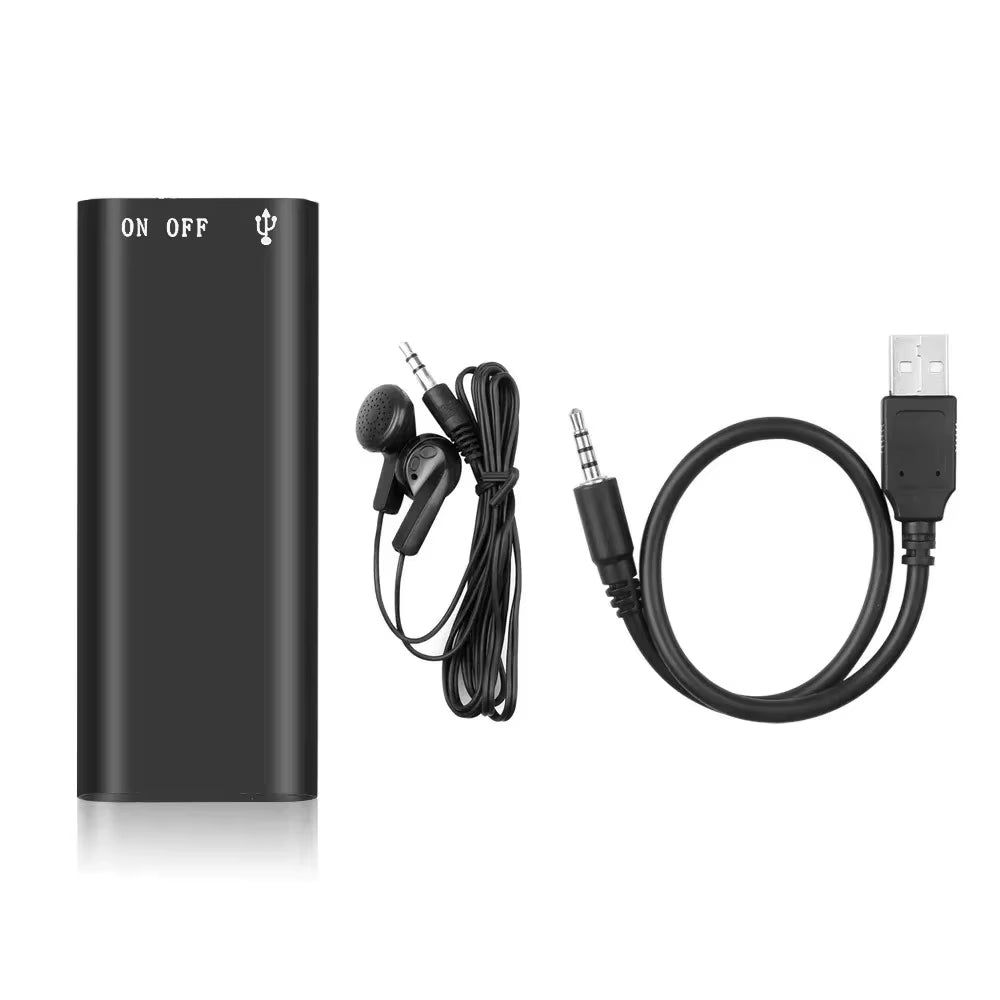 Professional Mini 8GB 16GB 32GB Voice Digital Audio Voice Recorder Mp3 Player Tape recorder with USB Port 3-in-1 Voice Recorder