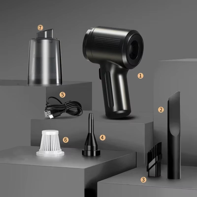 Car Vacuum Cleaner Multifunctional Mini Wireless Portable High-power Suction and Blowing Integrated Cleaning Appliance