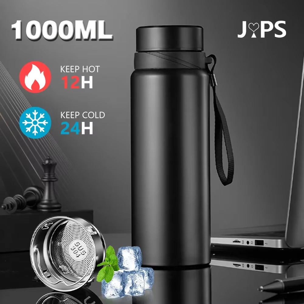 1L Insulated Water Bottle Hot Cold Water Bottle Water Tea Coffee Vacuum  Insulated Bottle Stainless Steel Insulated Bottle