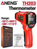 TH203 Digital Infrared Thermometer -50~600℃ Temperature Meter Non-contact Pyrometer Tester IR Hygrometer Industrial Tool