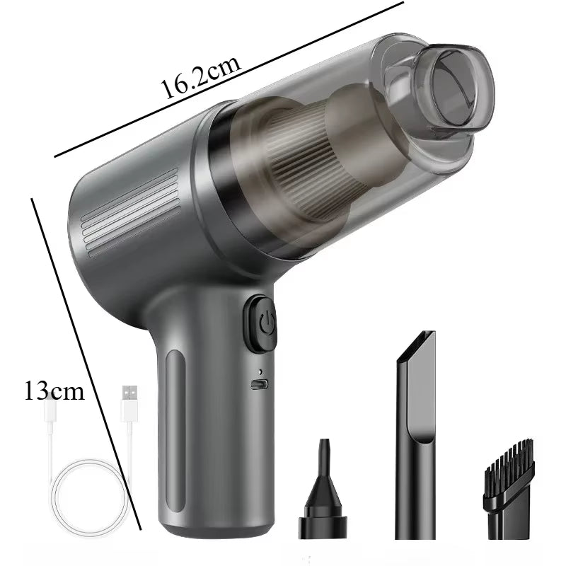 Car Vacuum Cleaner Multifunctional Mini Wireless Portable High-power Suction and Blowing Integrated Cleaning Appliance