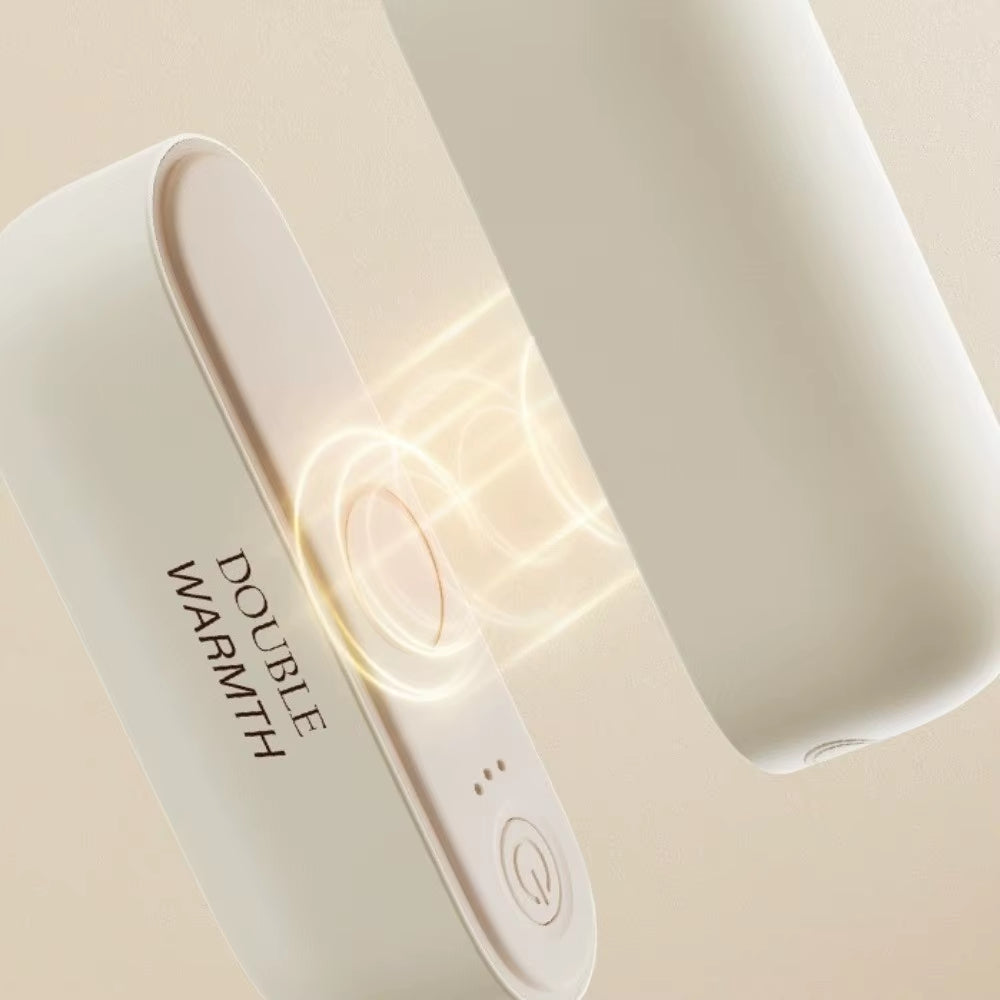 2 in 1 Dual-Palm Hand Warmers Fast Heating Rechargeable Pocket Warm Hand Treasure Detachable Adjustable 3 Temperature Settings