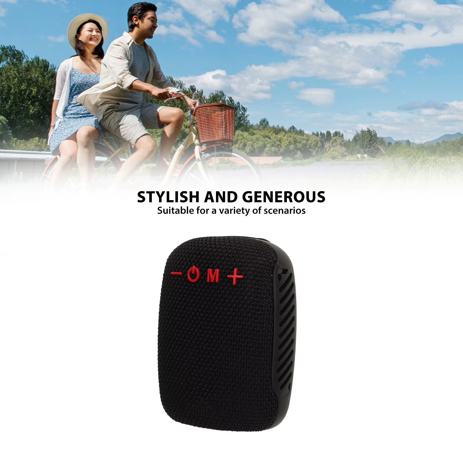 Portable Speaker Cycling Bluetooth Speaker Waterproof Support Memory Card Radio Portable Wireless Speaker with Bike Bracket