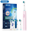 Electric Toothbrush Deep Clean Whitening Teeth for Adult Toothbrush Rotation Ultrasonic Toothbrush with 4/8 Replacement Heads