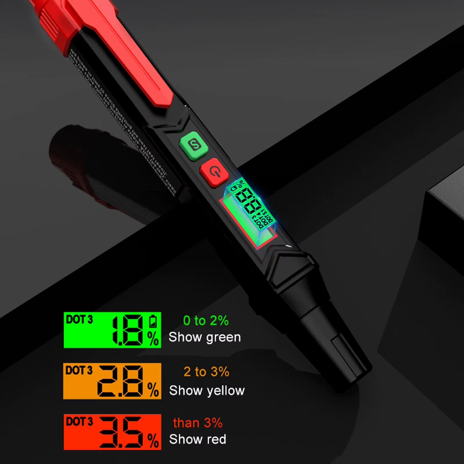 Brake Fluid Liquid Tester Pen Oil Moisture Detector Vehicle Automotive Diagnostic Test Tool