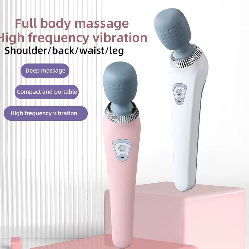 Handheld Massage Gun USB Rechargeable Portable Massager for Neck Back Legs Waist Full Body Muscle Pain Relief Tool