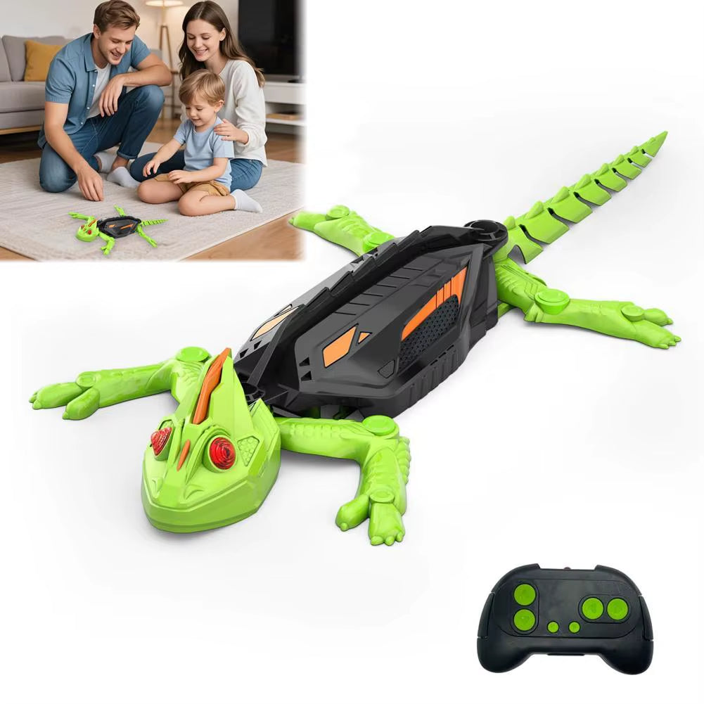 Magic Climber! RC Wall Climbing Lizard Robot Toy, Remote Control Gecko that Climbs Glass & Smooth Walls, Realistic Biomimetic