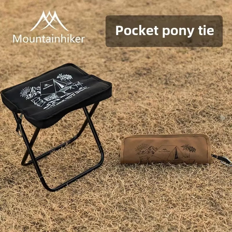 Storage Chair Camping Portable Folding Stool Ultra-light Aluminum Alloy Mini Fishing Chairs Picnic Light Furniture