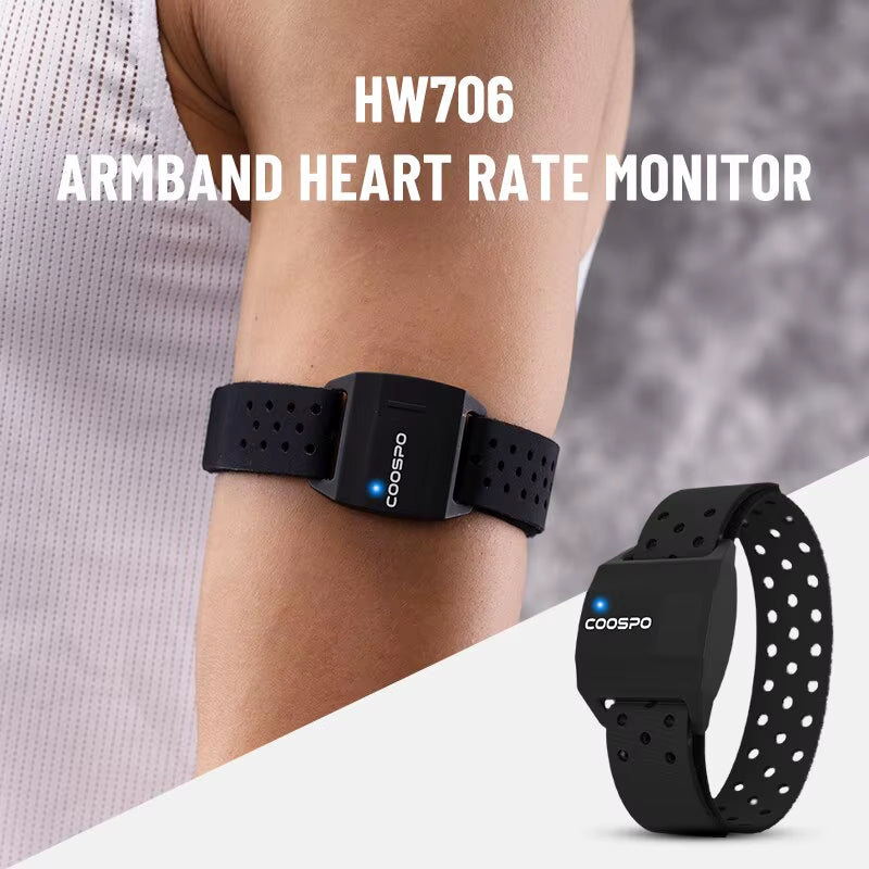 Heart Rate Monitor Optical Fitness Outdoor Beat Sensor Bluetooth 4.0 ANT For Garmin Wahoo Bike Computer