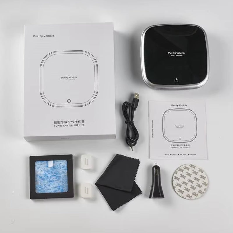 Solar energy car air purifier automobile air purifier deodorizes PM2.5