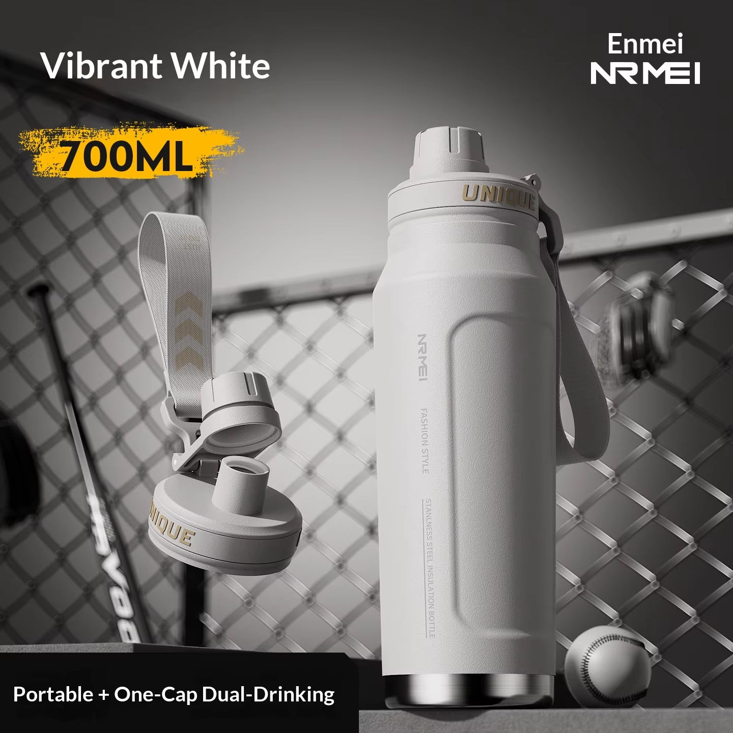 Large-capacity Insulated Cup Men's Special Outdoor Sports Water Cup for Students To Go To School Cycling Water Bottle New Model