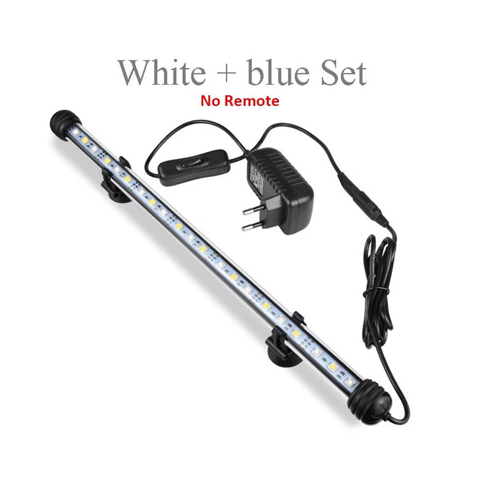 Aquarium LED Bar Light Waterproof Fish Tank Light 110V US 18/28/38/48CM 220V EU Underwater Aquario Lamp Aquariums Decor Lighting