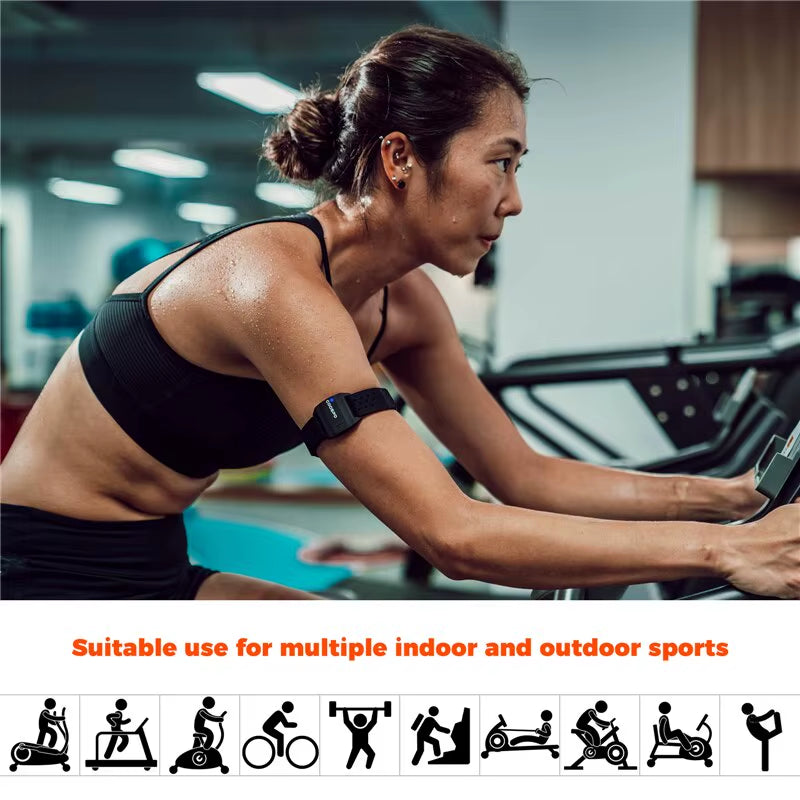 Heart Rate Monitor Optical Fitness Outdoor Beat Sensor Bluetooth 4.0 ANT For Garmin Wahoo Bike Computer